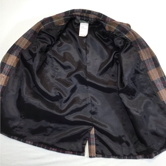 Vintage Harve Benard Womens Plaid Wool Blazer Size 10 Oversized 2 Button Jacket - Picture 5 of 16